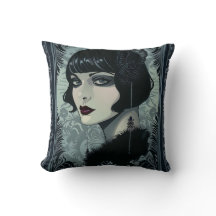 Blau und Schwarz Gothic Roaring 20er Frauen