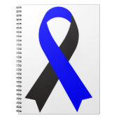 Blau und Schwarz im Gedächtnis der Männer Loved On Notizblock (Vorderseite)