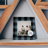 Blau und Schwarz Kariert bester Opa-Geschenk mit F