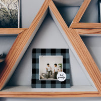 Blau und Schwarz Kariert bester Opa-Geschenk mit F