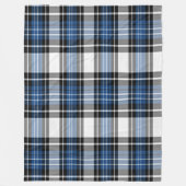 Blau und Schwarz Kariert Fleecedecke (Vorderseite)