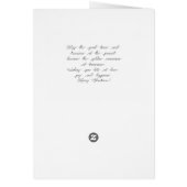 Blau und Schwarz Kariert mit schwarzem Schneeflock (Hinten)