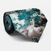 Blau und Schwarz Krawatte (Gerollt)