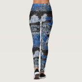 Blau und Schwarz Leggings (Rückseite)
