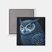 Blau und Schwarz Magnet (Vorderseite/Rückseite)