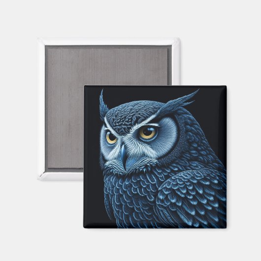 Blau und Schwarz Magnet (Vorderseite/Rückseite)