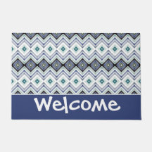 Blau und Schwarz mit Aquamarin