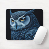 Blau und Schwarz Mousepad (Mit Mouse)