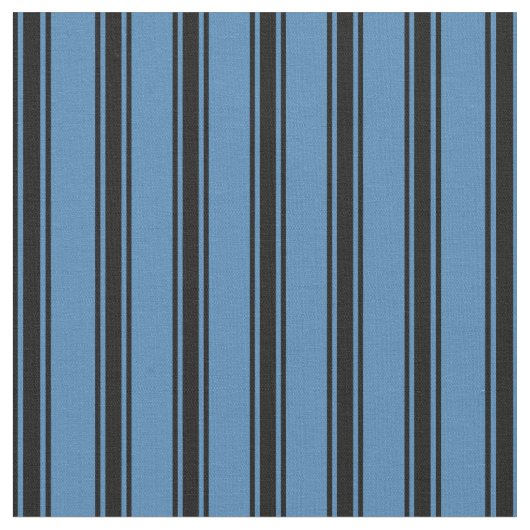 Blau und Schwarz Streifen/Muster mit Linse Stoff (Nahaufnahme)