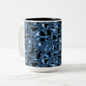 Blau und Schwarz Zweifarbige Tasse (Vorderseite Links)