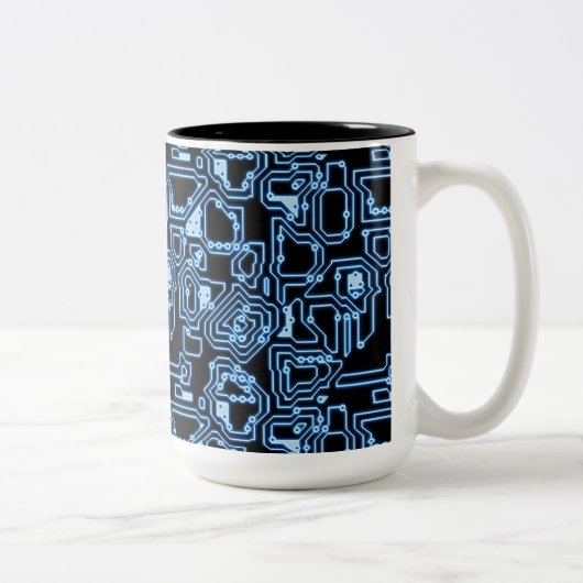 Blau und Schwarz Zweifarbige Tasse (Rechts)