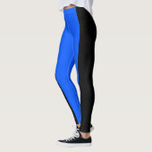 Blau- und Schwarze Leggings (Links)