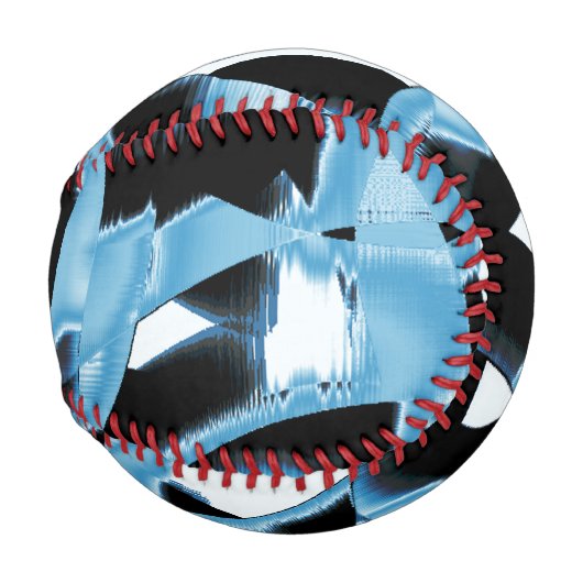 Blau- und schwarze Schrotte oder Klebeband zerstör Baseball (Vorne Rechts)