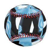 Blau- und schwarze Schrotte oder Klebeband zerstör Baseball (Rückseite)