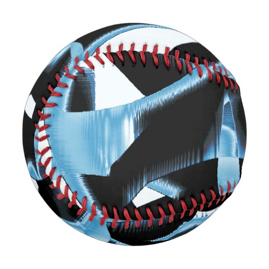 Blau- und schwarze Schrotte oder Klebeband zerstör Baseball (Vorderseite Links)