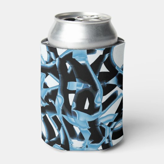 Blau- und schwarze Schrotte oder Klebeband zerstör Dosenkühler (Kanne Vorderseite)