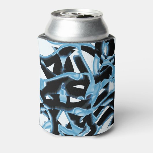 Blau- und schwarze Schrotte oder Klebeband zerstör Dosenkühler (Kanne Rückseite)