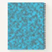 Blau und Schwarze Wolke Notizblock (Rückseite)