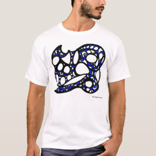 Blau- und Schwarzentwurf 006 T-Shirt