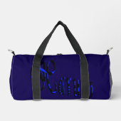 Blau und schwarzer Haruto-Name, Duffle Bag (Vorderseite)