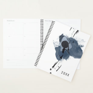 Blau- und Schwarzer Splash II   Blue Black Paint S Planer
