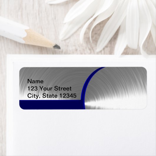 Blau und Silber als Bürstenmetall (Insitu)