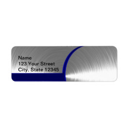 Blau und Silber als Bürstenmetall