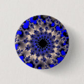 Blau und Silber Button (Vorderseite)
