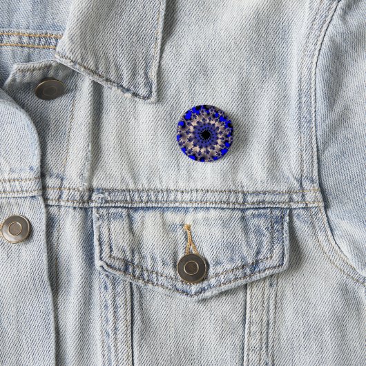 Blau und Silber Button (Beispiel)