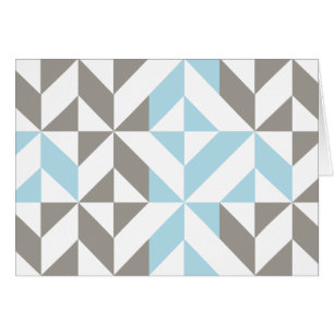 Blau und Silber Geometric ZigZag