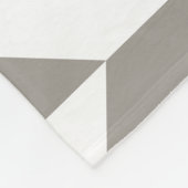 Blau und Silber Geometric ZigZag Fleecedecke (Ecke)