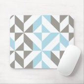 Blau und Silber Geometric ZigZag Mousepad (Mit Mouse)