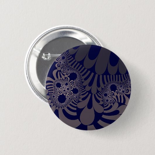 Blau und Silber Mod Button (Vorne & Hinten)