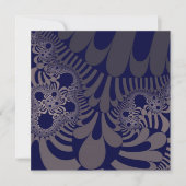 Blau und Silber Mod Einladung (Vorderseite)