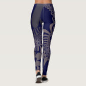 Blau und Silber Mod Leggings (Rückseite)