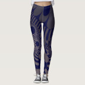 Blau und Silber Mod Leggings (Vorderseite)