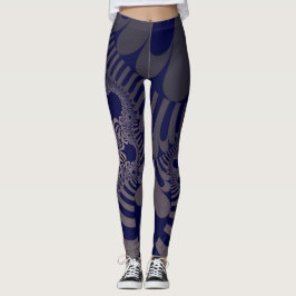 Blau und Silber Mod Leggings