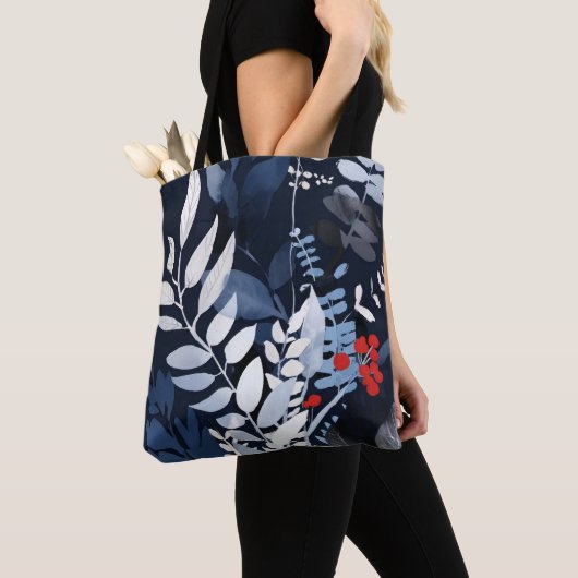 Blau und Silber Tasche (Von Nahem)
