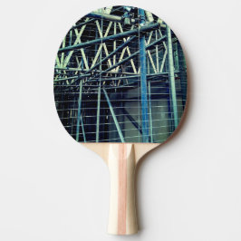 Blau- und Silbergerüste Tischtennis Schläger