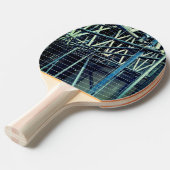 Blau- und Silbergerüste Tischtennis Schläger (Vorderseite)