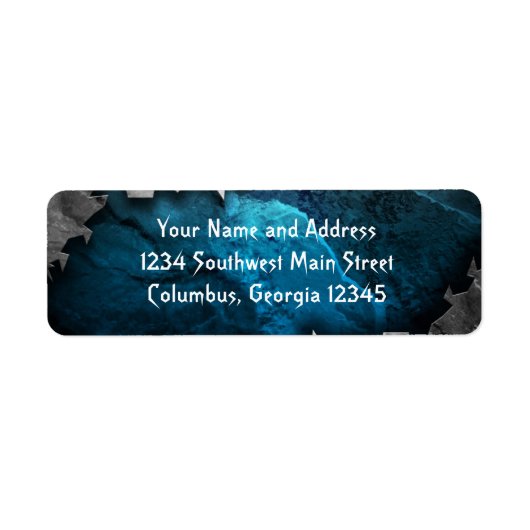 Blau- und Silbergrundel-/Steindesign (Vorne)