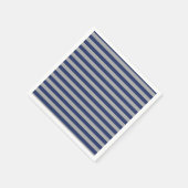 Blau- und Silberstreifen Serviette (Ecke)