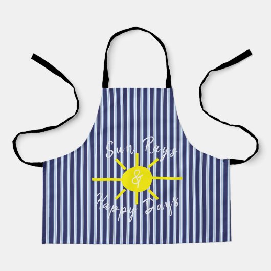 Blau und sonnig schürze (Vorderseite)