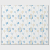 BLAU- UND TAN-BALLOONEN GESCHENKPAPIER (Flach)