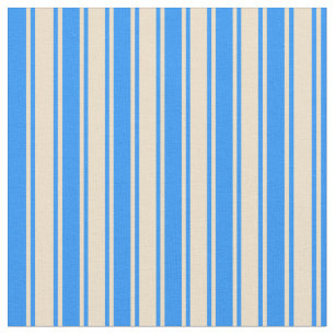 Blau- und Tan-Farblinien/Streifen-Muster Stoff