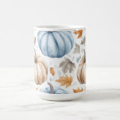 BLAU- UND TAN-WASSERFALL-PUMPKINE KAFFEETASSE (Mittel)