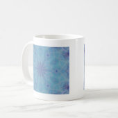 Blau und Türkis Kaffeetasse (Vorderseite Links)