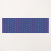 Blau und Türkis Lächeln Muster Yoga Mat Yogamatte (Vorderseite (Horizontal))
