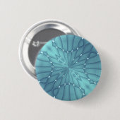 Blau und Türkis Metallic Star Button (Vorne & Hinten)