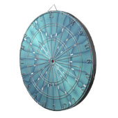 Blau und Türkis Metallic Star Dartscheibe (Vorderseite rechts)